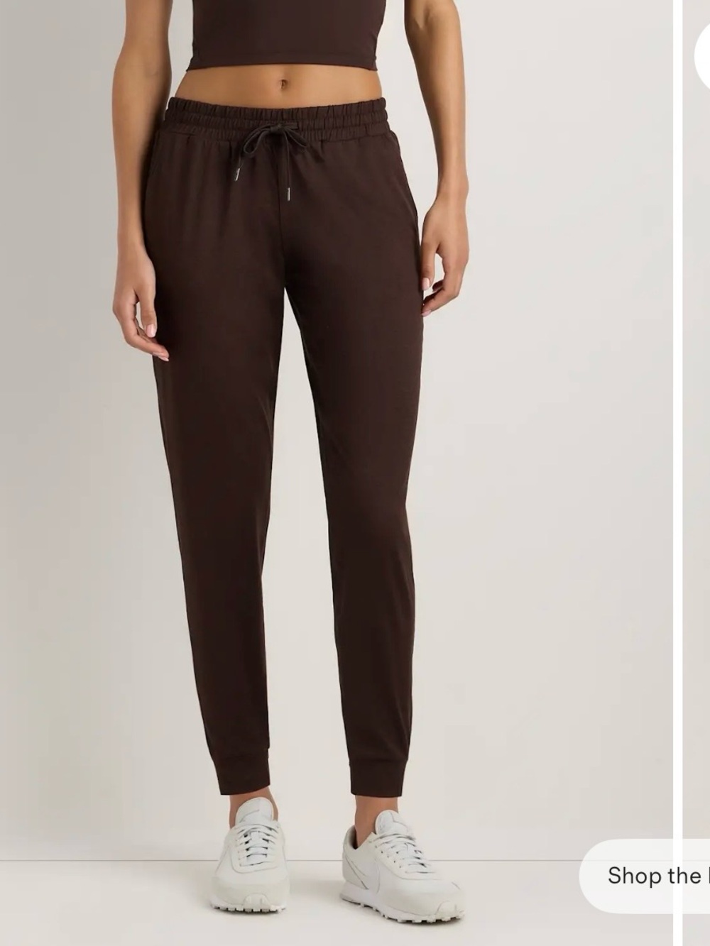Quince Flow Knit Mid Rise Joggers, Size Small